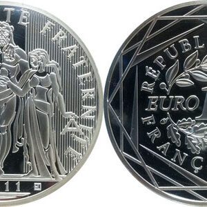 100 Hercules Euro 2011 stříbro  Monnaie de Paris s certifikátem autenticity.