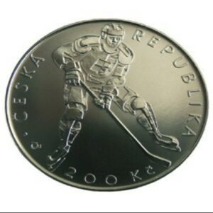 2008 - pamětní stříbrná mince Český svaz ledního hokeje