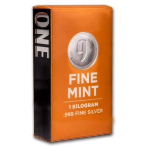 9Fine Mint 1 kilogram litého stříbra - 9 Fine