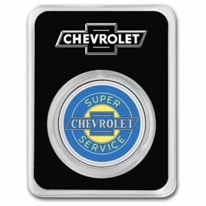 9Fine Mint Chevrolet Service Neon Sign 1 Oz kolorované stříbro