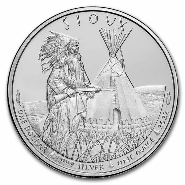 9Fine Mint Siouxský indiánský  strážce 1 Oz