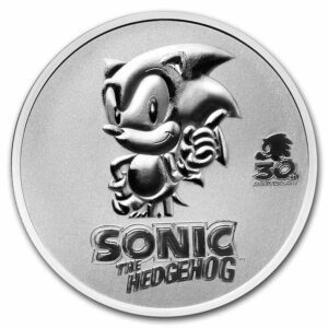 9Fine Mint Sonic the Hedgehog 30th Anniversary 1 Oz