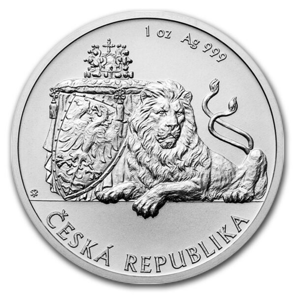 Česká mincovna Stříbrná uncová investiční mince Český lev 2019 stand 31