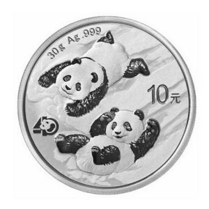 China mint 2022 30 g 10 CNY čínská stříbrná panda mince BU