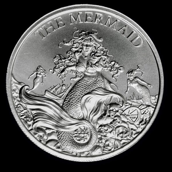 Highland Mint High Relief Round - Mořská panna