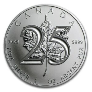 Kanada Maple Leaf 25. výročí 1 Oz