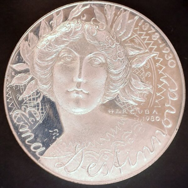 Medaile : Ema Destinová 1878-1930