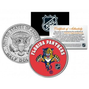 Merrick Mint FLORIDA PANTHERS NHL Hockey JFK Kennedy americký půl dolaru - oficiálně licencovaná