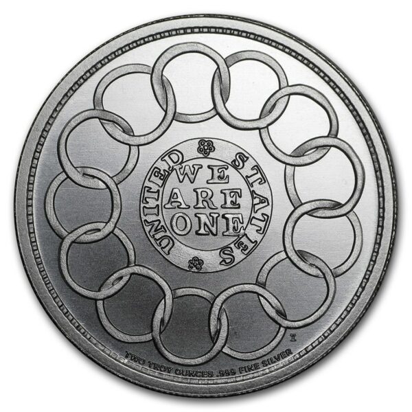 Mince : 2 oz stříbrná mince : The Fugio Cent