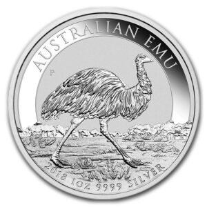 Mince-2018 Austrálie 1 oz Stříbro Emu BU