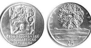 Mince :25 KČS 1970 25.VÝROČÍ OSVOBOZENÍ ČSR