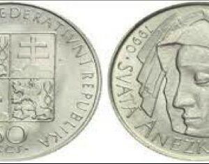 Mince : 50 Kčs 1990 - Svatá Anežká