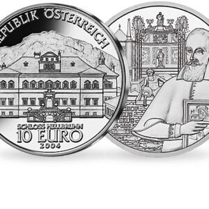 Münze Österreich Mince :10 Euro - stříbrná mince - 2004 - Hellbrunn Palace