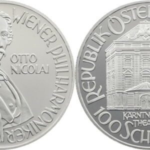 Münze Österreich Otto Nicolai  100 ATS