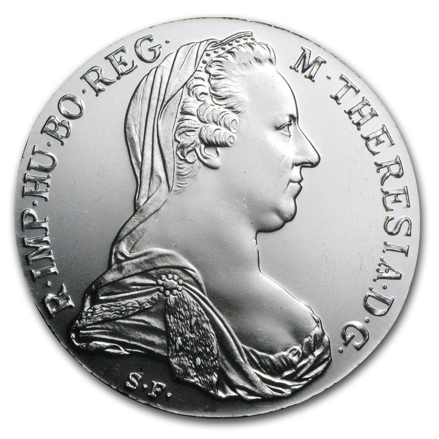 Münze Österreich TOLAR Marie Terezie 1780 Nejoblíbenější stříbrná mince na světě Předchůdce dolaru