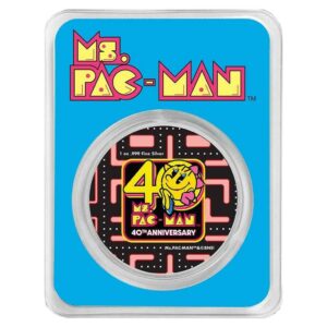 New Zealand Mint 40. výročí Paní  Pac-Mana 1 Oz