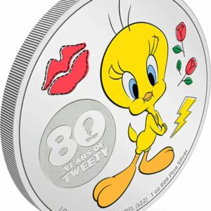 New Zealand Mint 80 let Tweetyho 1 Oz