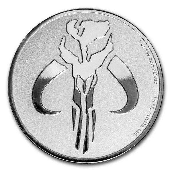 Niue Island 2020 Niue 1 oz Silver $ 2 Star Wars: Mandalorian Mythosaur Coin