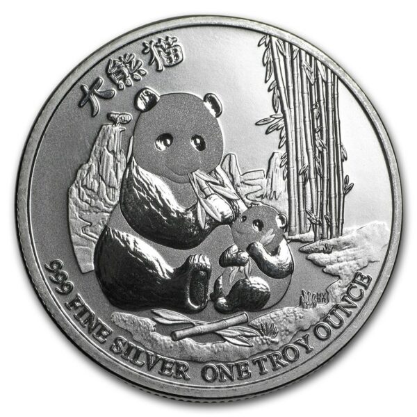 Niue Island Mince- 2017 Niue 1 oz Stříbrná $ 2 Panda mince BU