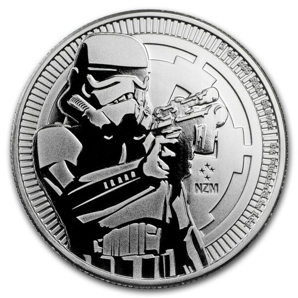 Niue Island Stříbrná investiční mince-2018 Niue 1 oz Stříbro $ 2 Star Wars Stormtrooper BU