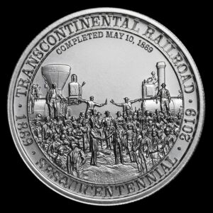 Osborne Mint 150. výročí dokončení transkontinentální železnice.