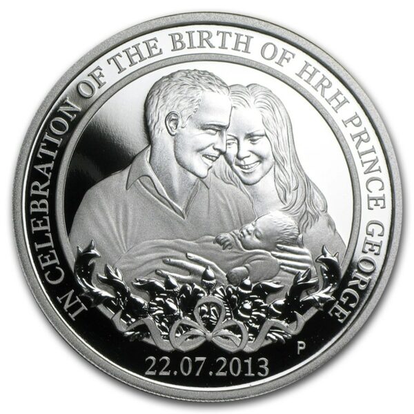 Perth Mint 2013 Austrálie 1 oz Stříbrný princ George Proof