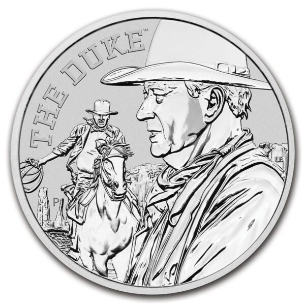 Perth Mint 2020 Tuvalu 1 oz Stříbro John Wayne BU