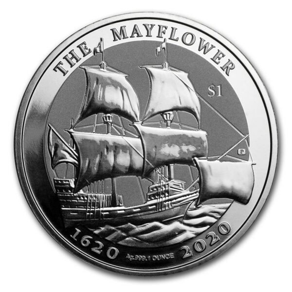 Pobjoy Mint 1 oz Silver Mayflower 400. výročí BU