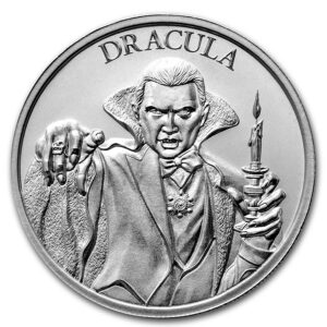 Private Mint 2 oz Stříbro - Vintage Horror Series: Dracula