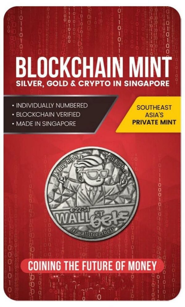 Private Mint Blockchain Mint WallStreetBets 1 oz