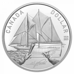 Royal Canadian Mint 100 let stříbrného  dolaru Bluenose  23