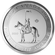 Royal Canadian Mint 2 oz stříbrná mince Kanada Mounted Police v roce 2020