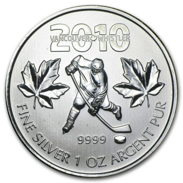 Royal Canadian Mint 2010 Kanada 1 oz Stříbro Olympiáda - Hokej