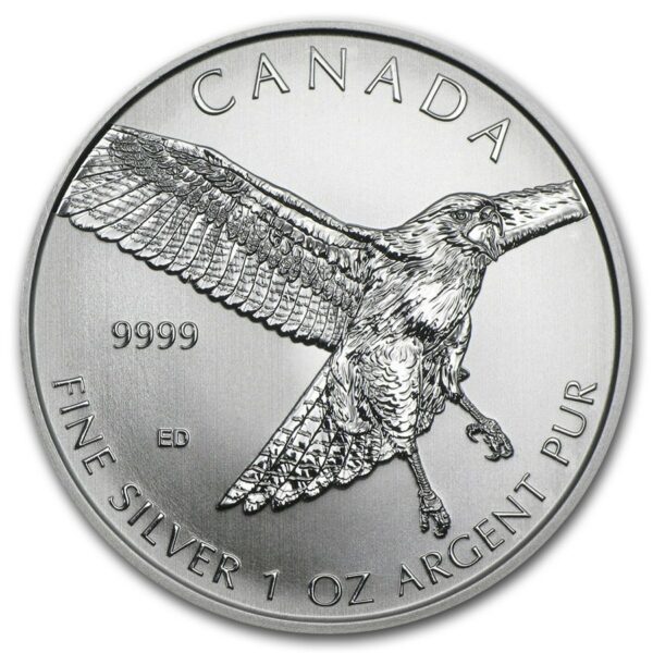 Royal Canadian Mint 2015 1 oz Kanada  Káně rudoocasá Birds of Prey