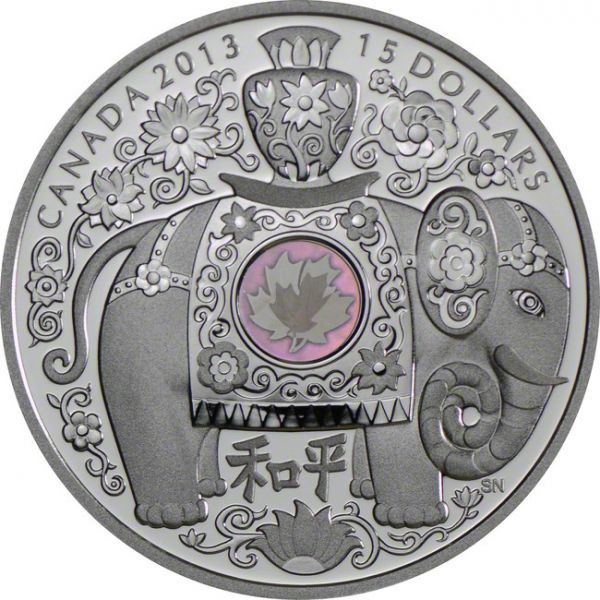 Royal Canadian Mint Mince-2013 Kanada 1 oz Stříbro $ 15 Maple of Peace