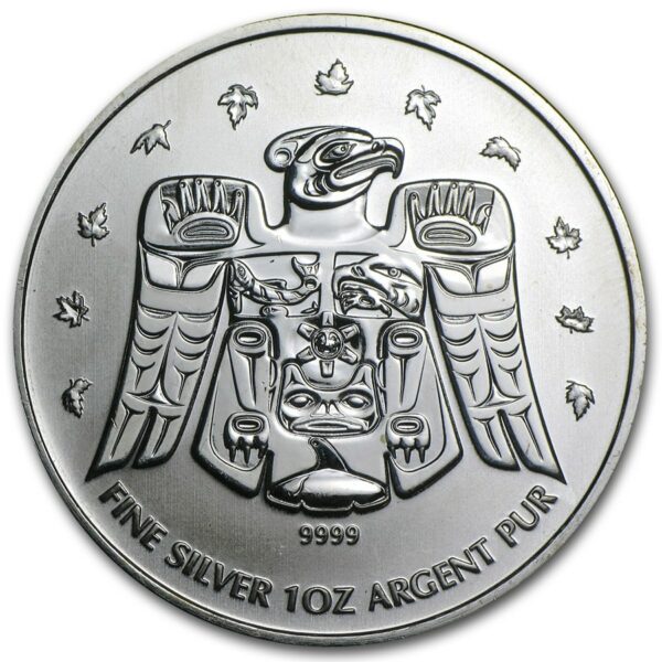 Royal Canadian Mint Stříbrná mince 2009 Kanada 1 oz  olympijský Thunderbird Totem BU