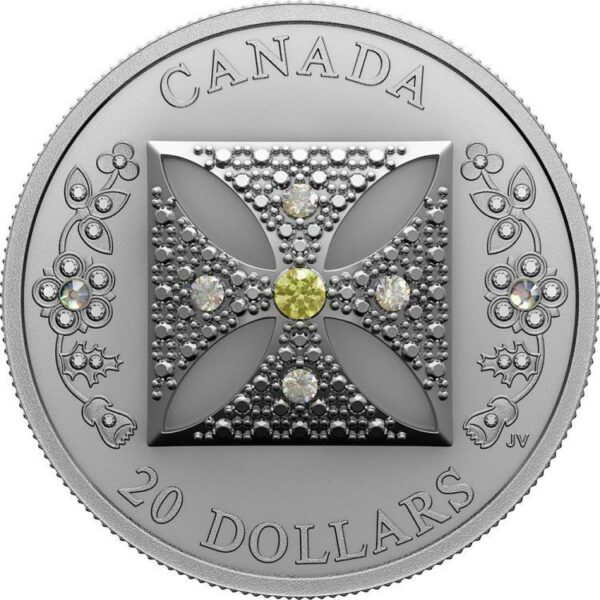 Royal Canadian Mint Stříbrný diamantový diadém královny Alžběty II