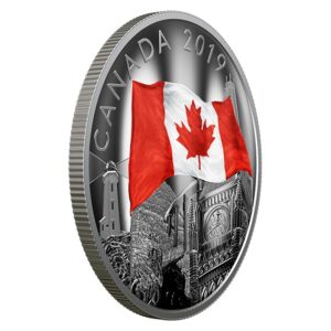 Royal Canadian Mint Vlajka Kanady 2 Oz