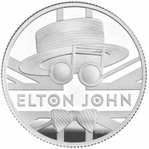 Royal Mint 1 GBP Hudební legendy Elton John 2020 - 1/2 Oz Silver Proof