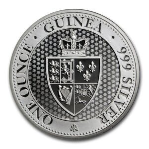 Royal Mint 2018 Saint Helena 1 oz Stříbro £ 1 Spade Guinea Shield