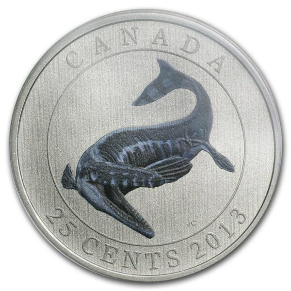 Royal Mint Mince -2013 Kanada Glow in the Dark Prehistorická bytost Tylosaurus