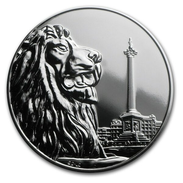 Royal Mint Mince -2016 Velká Británie Stříbrná 100 GBP za 100 GBP Trafalgarské náměst