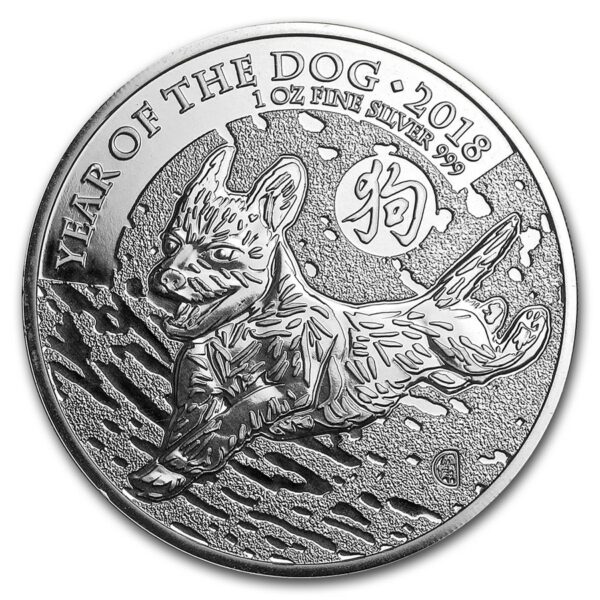 Royal Mint Mince - 2018 Velká Británie 1 oz rok psa