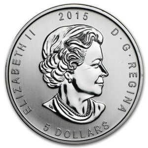 Royal Mint Stříbrná mince Výr virginský Birds of Prey 1 Oz 2015