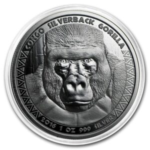 Scottsdale Mint 2016 Congo Gorila stříbrná 1 Oz