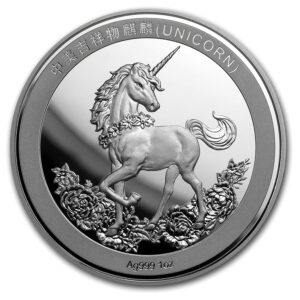 Scottsdale Mint 2019 Čína  Unicorn Restrike 25. výročí (PU) 1 Oz