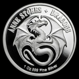 Silver Shield Anne Stokes Dragons (vodní drak) 1 Oz