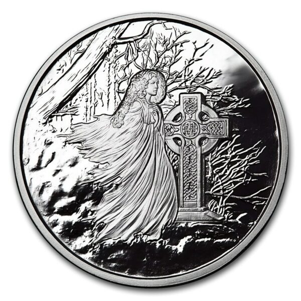 Silver Shield Mince 1 oz Stříbrná mince  keltské kuličky (Banshee)