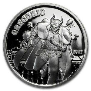 Silver Shield Mince 1 oz Stříbro Proof  - Série Andělé  & Démoni (Gregorio)