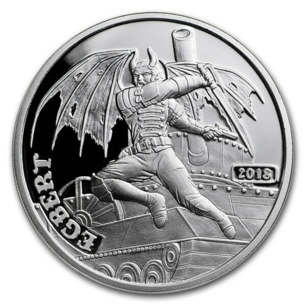 Silver Shield Mince 1 oz Stříbro - Série Andělé & Démoni (Egbert)